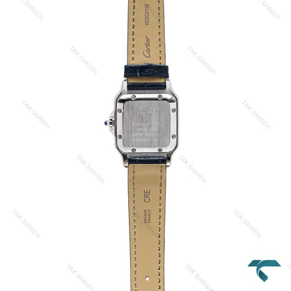 ساعت کارتیر پنتر زنانه نقره ای سرمه ای فول نگین مدیوم Cartier-6276-L