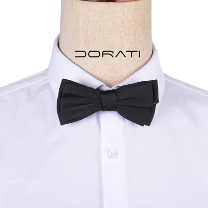 پاپیون مشکی ساده ساتن 7165