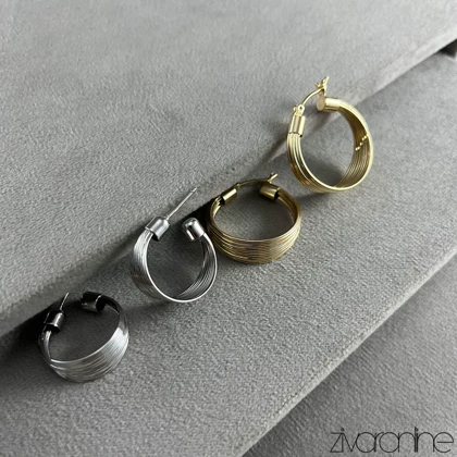 گوشواره زنانه YSX ژورنالی حلقه‌ای 20373