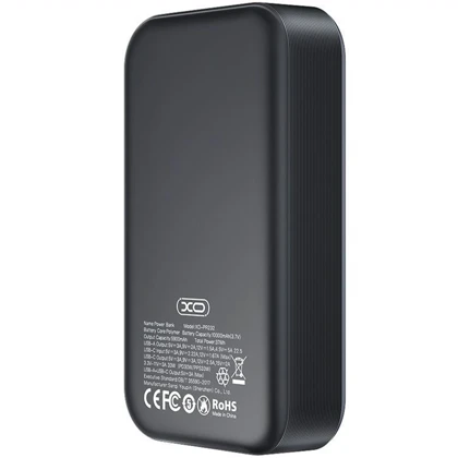پاور بانک 10000 ایکس او XO مدل PR232 توان 33 وات با صفحه نمایش