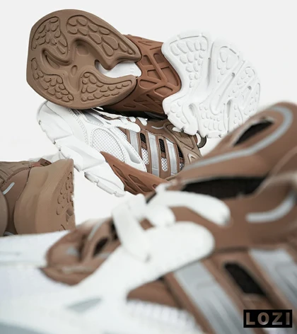 کفش کتانی مردانه و زنانه قهوه ای سفید ADIDAS performance x9000l4