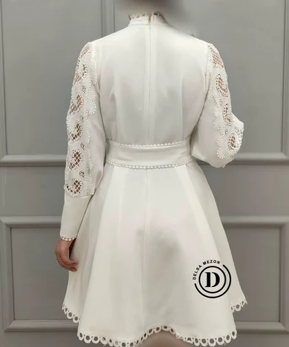 پیراهن کوتاه دانتل کد 2059