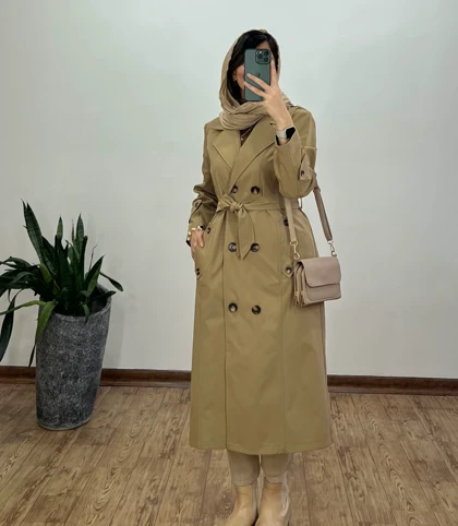 بارانی بلند آیه با ارسال رایگان(ایراد دار)