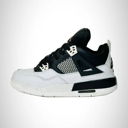 کتانی زنانه نایک جردن 4 مشکی سفید