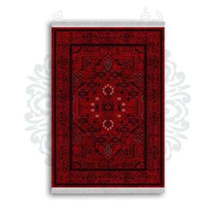 *جدید* فرشینه از جنس پارچه شانل مخمل ترک طرح فانتزی برند دفه کد 766
