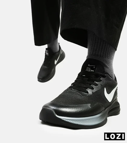 کفش کتانی مردانه و زنانه مشکی Nike air zoom مدل 4304