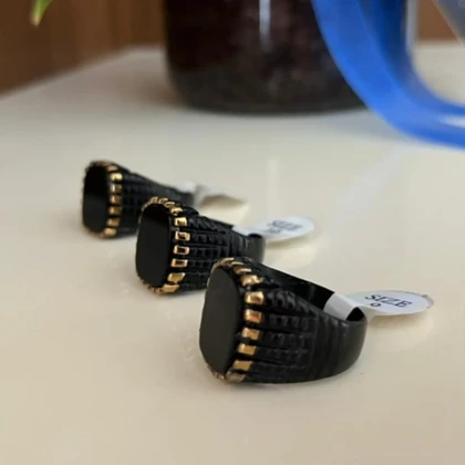 انگشتر استیل رنگ ثابت مردانه کد tw10039