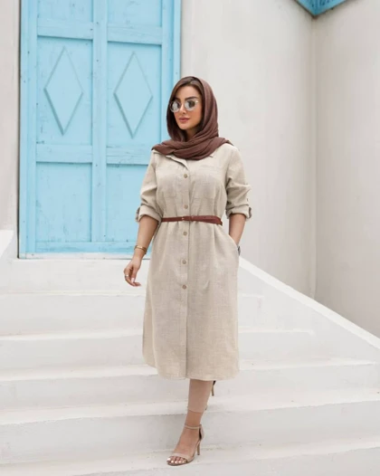 مانتو تابستانه مدل نگاه کد 4004