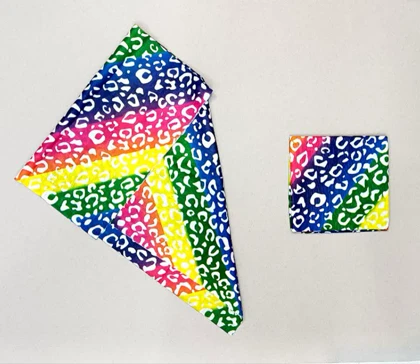 اسکارف دستمال سر و گردن با طرح آبرنگی