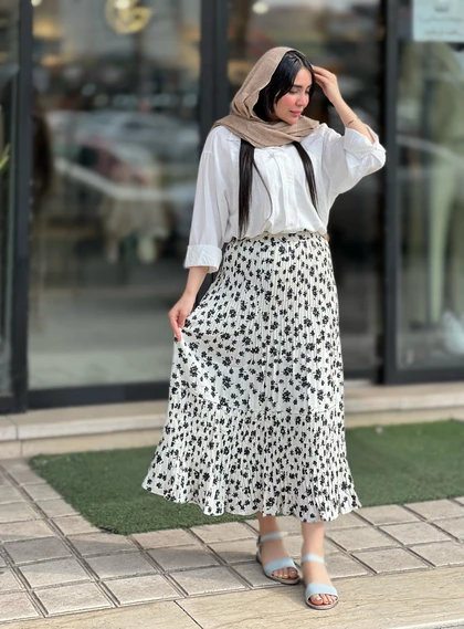 دامن پینترستی آسترکشی شده وارداتی کد 818