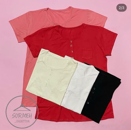 تیشرت ساده قواره دار