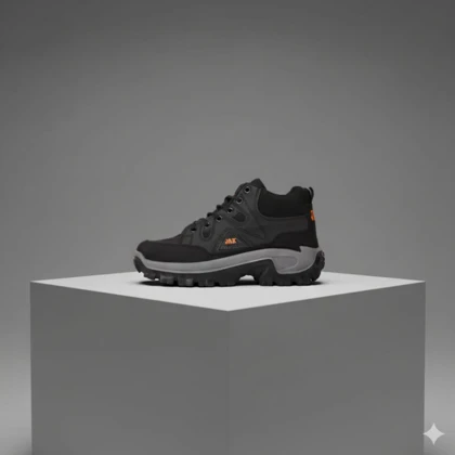 کفش ساق‌دار مردانه مشکی مدل JAX