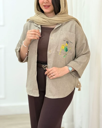 تونیک مانتویی فائزه کد محصول 1655