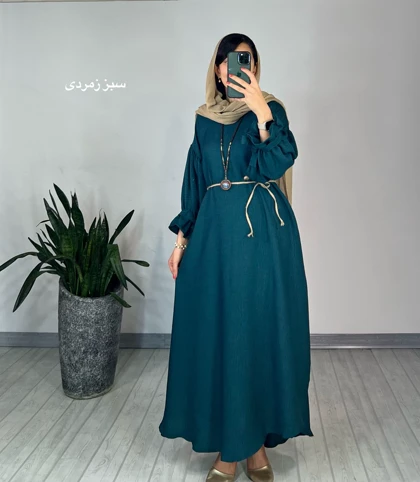 پیراهن مانتویی درفام