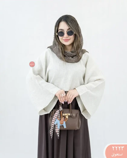 شومیز لینن کیمونو 2223