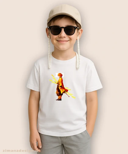 تیشرت بچگانه طرح شیطان کش شخصیت زنیتسو کد 964
