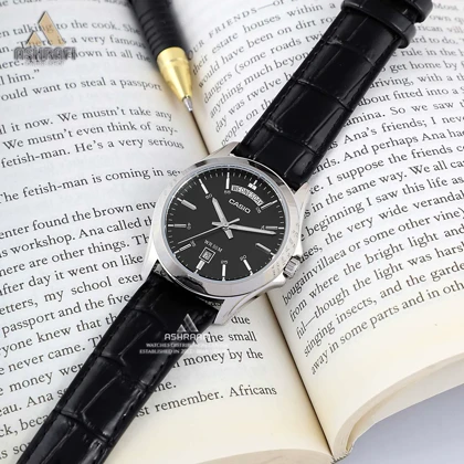 ساعت کاسیو اورجینال بند چرمی Casio MTP-1370L-1A