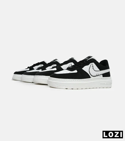 کفش مردانه و زنانه مشکی سفید NIKE AIR FORCE