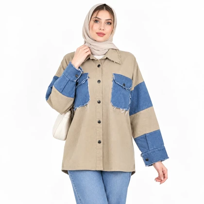 کت زنانه کتان و جین اسپرت کد 270