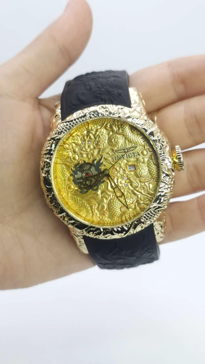 ساعت مچی مردانه اینویکتا یاکوزا Invicta yakuza با بند رابر و موتور کوارتز کد 2