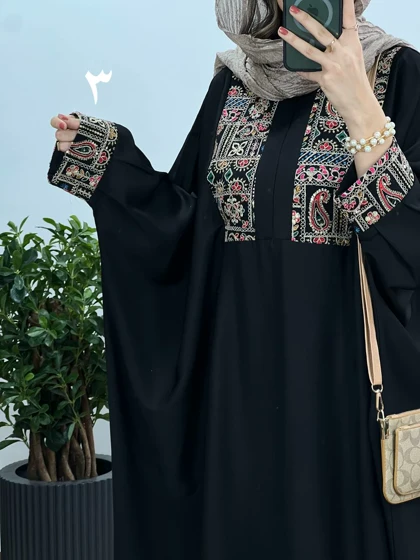 عبای بلند سوزندوزی اسرا 6