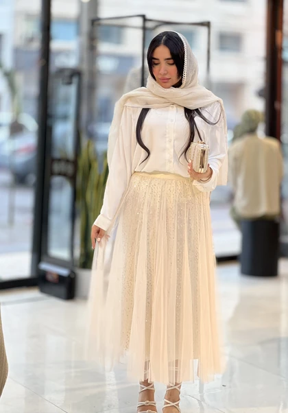 دامن پولکی وارداتی کد 828