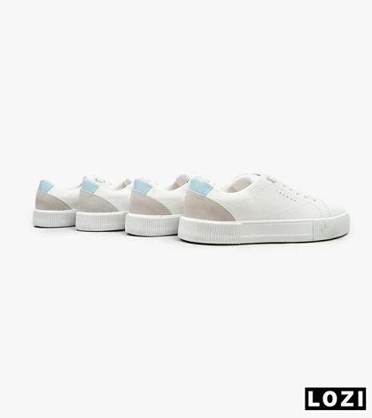 کفش اسنیکرزمردانه سفید آبی BERSHKA