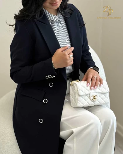 مانتو زنانه کرپ لاریک