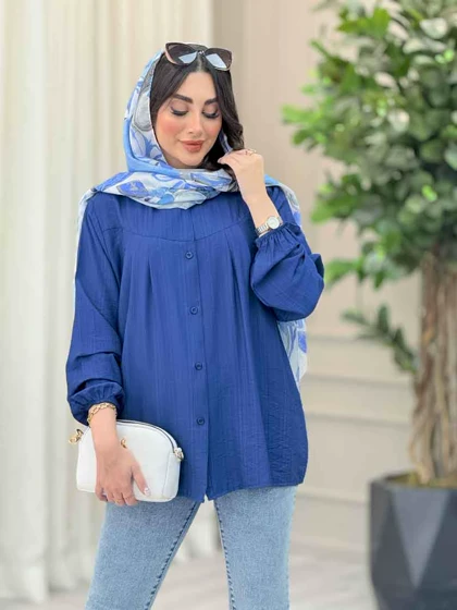 شومیز پیله دار آستین کش