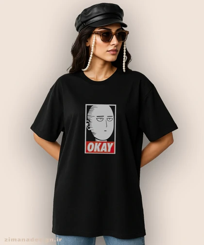 تیشرت لش مردانه و زنانه طرح وان پانچ من شخصیت سایتاما کد 899