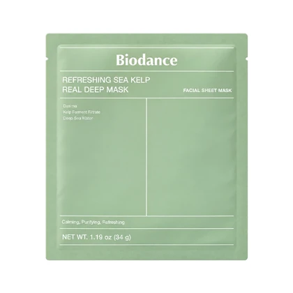 ماسک صورت بایودنس Biodance مدل Refreshing Sea Kelp Real Deep