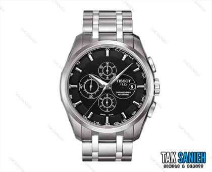 ساعت تیسوت مردانه سه موتوره نقره ای مشکی Tissot-2111-G