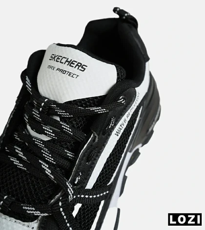 کفش کتانی طبی ورزشی مشکی سفید SKECHERS max protect v.2 مدل 7778