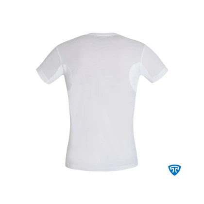 زیرپوش ضد تعریق یقه هفت باز مردانه سفید