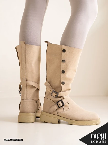 بوت بلند دکمه‌ای لومانا - کد 2664