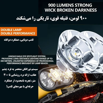 چراغ پیشانی سنسور دار شارژی مدل T152