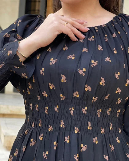 پیراهن گل‌دار نخ کجرا 6116