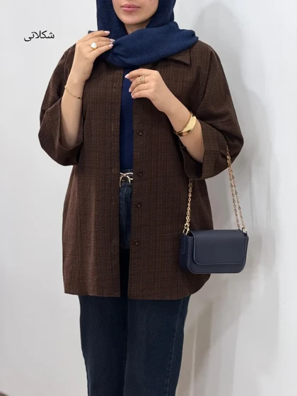 تونیک مانتویی لینن پنبه سمن