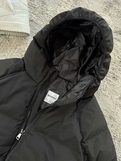 کاپشن کلاه دار BERSHKA