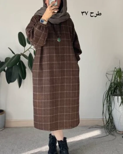 کفتان پشمی چهارخونه دیبا 8