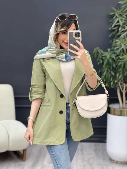 مانتو دو دکمه مانلی