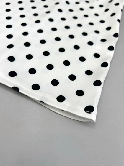 تاپ ساتن خال‌خالی کد 3346