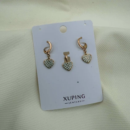 نیم ست قلب ژوپینگ قفل کلیپسی بدون زنجیر