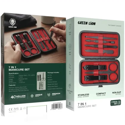 ست مانیکور گرین لاین Green Lion مدل GN7IN1MANBK هفت کاره