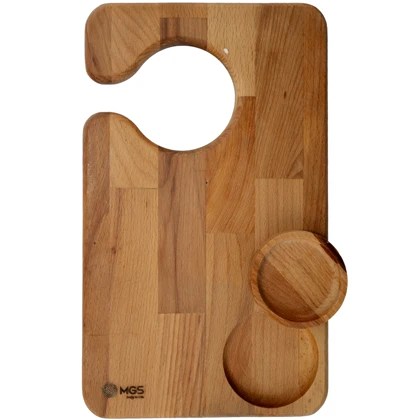 تخته گوشت چوبی پیاله دار کد wm1012