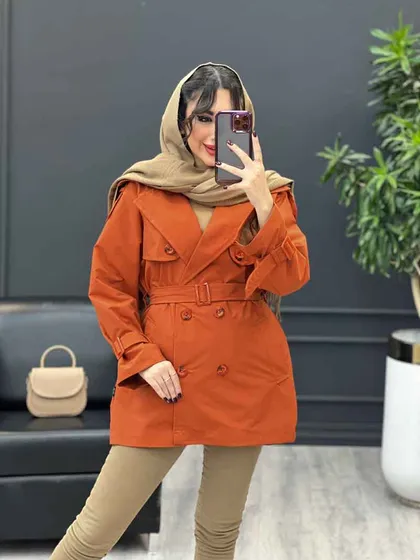 بارانی شش دکمه پشت پاگن