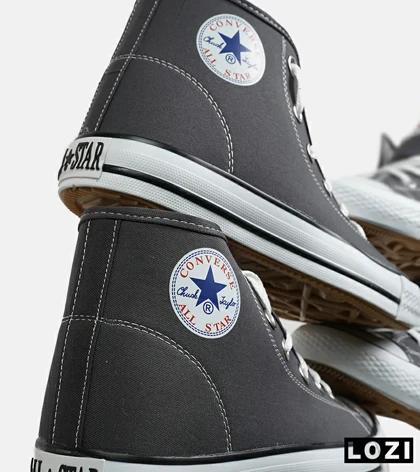 کفش کتانی ساق‌دار مردانه و زنانه طوسی All STAR مدل 7087