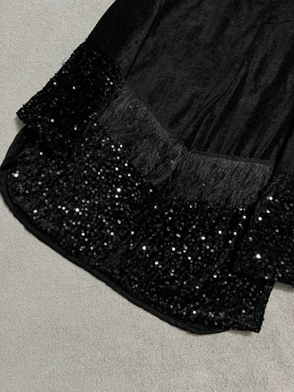 کت مخمل پولکی