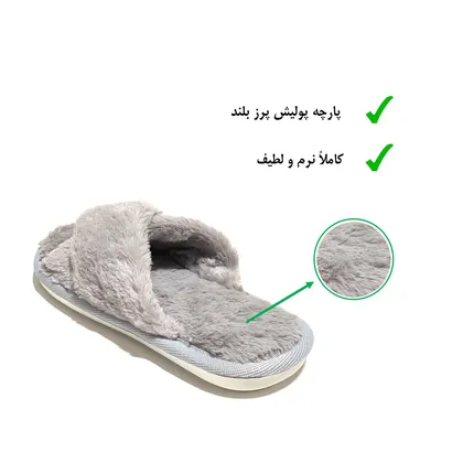 دمپایی حوله ای زنانه نیکتا مدل 550-1 کد RS-GY-178