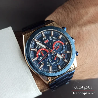 ساعت مچی مردانه اورجینال موتور ژاپنی برند مینی فوکوس سه موتور مدل Mf0339G.02